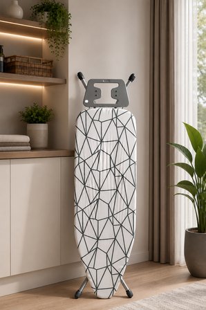 Perilla Doğrular Kate Present Kaymaz Tabanlı Ütü Koyma Aparatlı Ütü Masası 38x155 cm