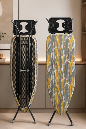 Perilla Doğrular 15002 Present Buhar Geçiren, Saç Ütülüklü, Kaymaz Tabanlı Ütü Masası 38x110 cm 