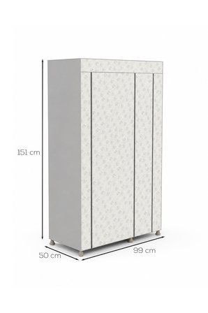 Perilla 63005 Porty Bez Gardırop 99x50x151 cm – Raflı ve Askılı Kumaş Elbise Dolabı