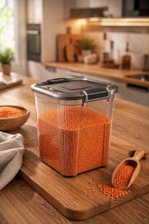 Porsima 9974 Royal Box 12 Litre Kare Hava Geçirmez Sızdırmaz Kapaklı Saklama Kabı