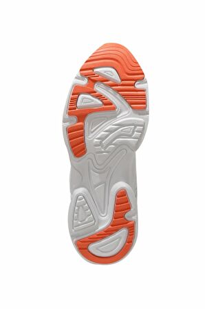 Lumberjack DAKOTA Kalın Taban Kadın Günlük Spor Sneakers Ayakkabı Beyaz-Turuncu