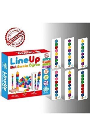 Line Up ipe Ve Çubuğa Boncuk Ve Şekil Dizme Oyunu