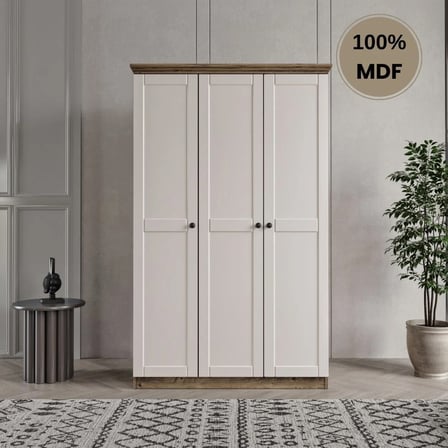 Dali 3 kapılı MDF country gardırop