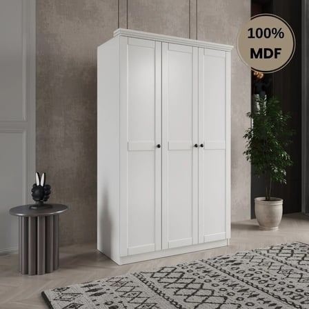 Dali 3 kapılı MDF country gardırop
