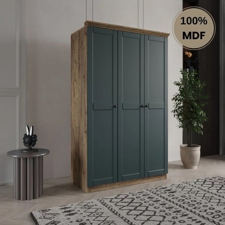 Dali 3 kapılı MDF country gardırop