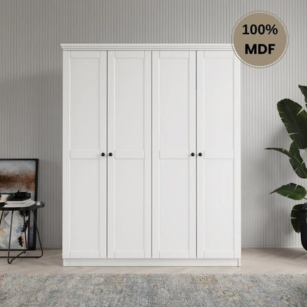 Dali 4 kapılı MDF country gardırop