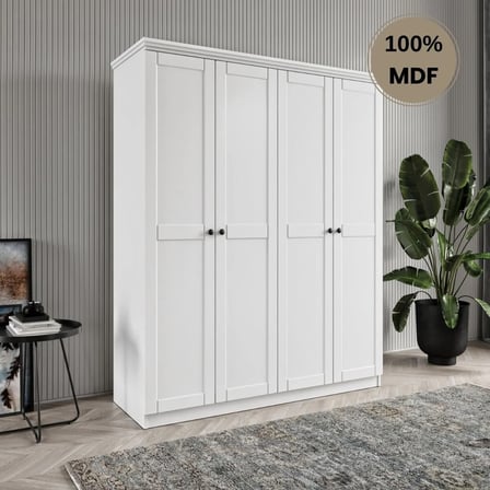 Dali 4 kapılı MDF country gardırop
