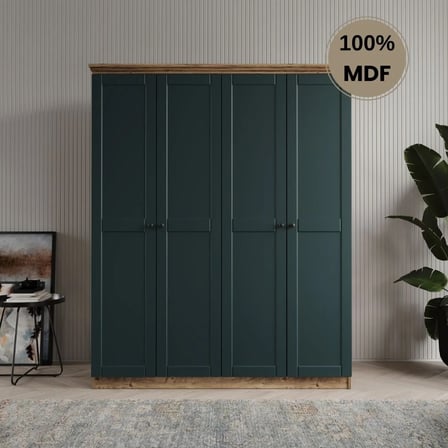 Dali 4 kapılı MDF country gardırop