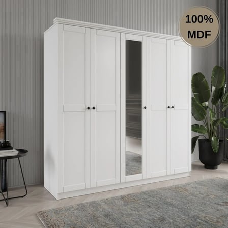 Dali 5 kapılı MDF country gardırop