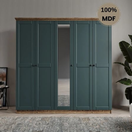 Dali 5 kapılı MDF country gardırop