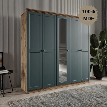 Dali 5 kapılı MDF country gardırop