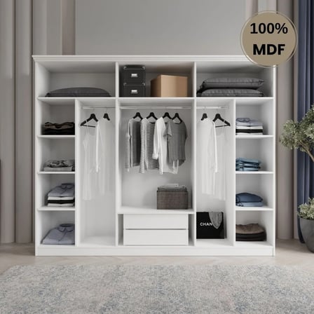 Dali 6 kapılı MDF country gardırop