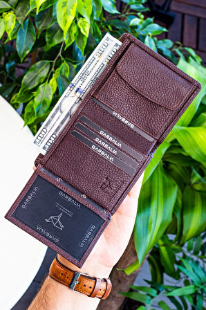 Garbalia Dallas Hakiki Deri Bozuk Para Bölmeli Erkek Cüzdan