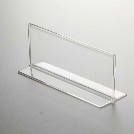 T Tipi Yatay 21x10cm Pleksi Masaüstü Şeffaf Föylük Broşürlük Fiyatlık 5li Paket