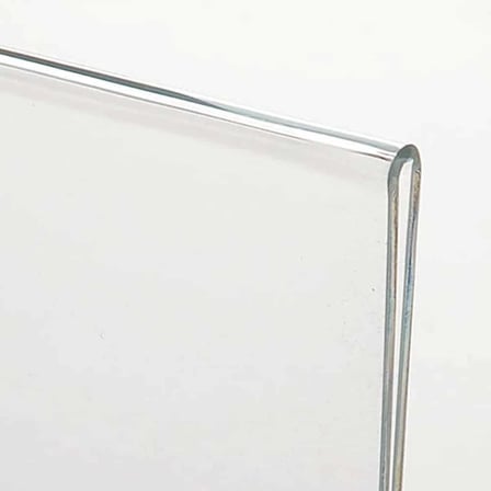 T Tipi Yatay 21x10cm Pleksi Masaüstü Şeffaf Föylük Broşürlük Fiyatlık 5li Paket