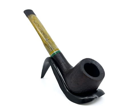 Dapper Half Bent Billiard Briar (Gül Kökü) 9 mm Filtreli El Yapımı Pipo - 3553
