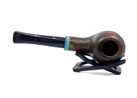 Dapper Bent Apple Briar (Gül Kökü) 9 mm Filtreli El Yapımı Pipo - 3569