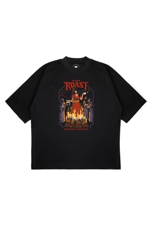 Unisex Oversize DARK ROASTED Baskılı Boxy Fit Kalın Kumaşlı (240gsm) T-shirt