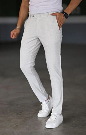 Italyan Kesim Dar Kalıp Kaliteli Esnek Likralı Bilek Boy Kumaş Pantolon