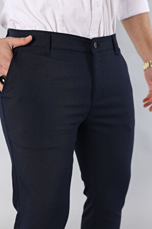 Italyan Kesim Dar Kalıp Kaliteli Esnek Likralı Bilek Boy Kumaş Pantolon