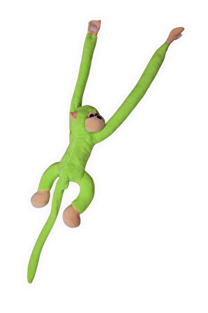 Araç İçi Dekoratif Açık Yeşil Pelüş Maymun Yastık – Yapışkan Elleriyle Koltuğa Sarılan Oto Aksesuar