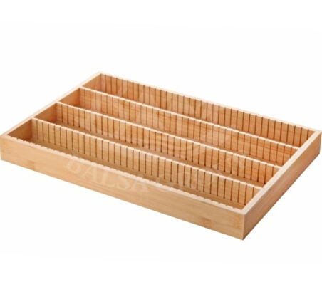 Balsa Bambu Dikdörtgen Çok Amaçlı Sunumluk 37,5x25x4 cm BMB71