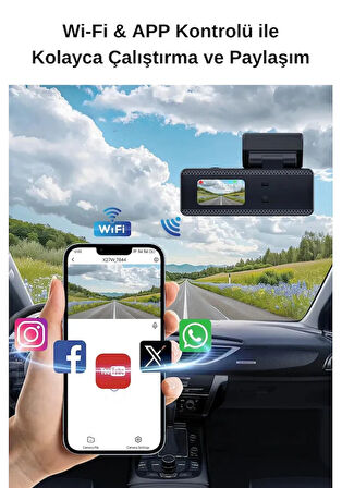 Wearfitpro Dash Cam 4k Araç İçi Kamera Kaza Güvenlik Kamerası