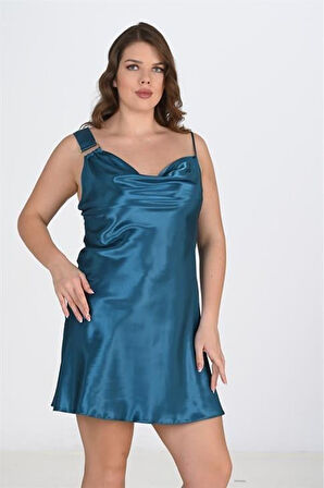 Büyük Beden 2li Petrol Sabahlık Takımı Bigsize 6206