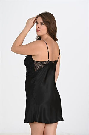 Ahu 2li Siyah Sabahlık Takımı Bigsize 6213