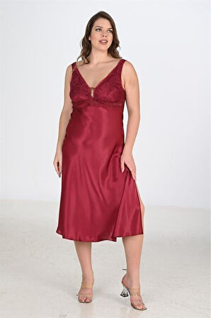 Ahu 2li Bordo Sabahlık Takımı Bigsize 6229