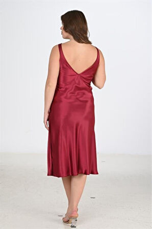 Ahu 2li Bordo Sabahlık Takımı Bigsize 6229