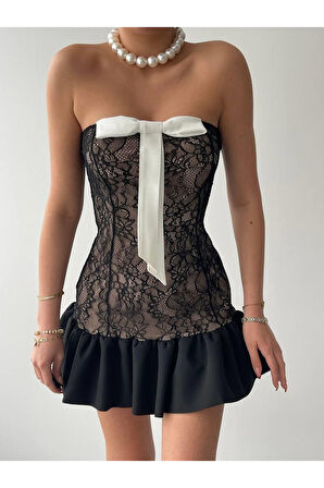 Vencover Straplez Elbise
