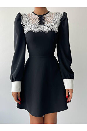 Parma Uzun Kollu Mini Boy Elbise