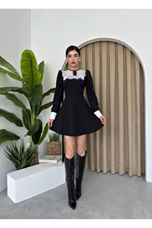 Parma Uzun Kollu Mini Boy Elbise