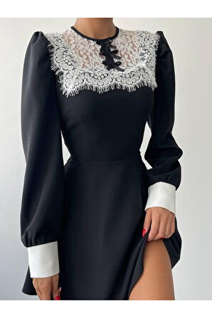 Parma Uzun Kollu Mini Boy Elbise