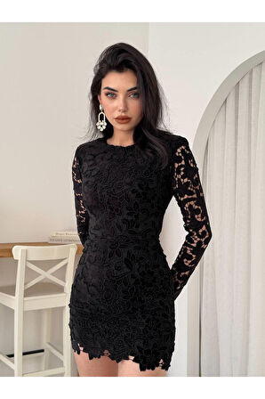 Suff Çiçek Detaylı Elbise