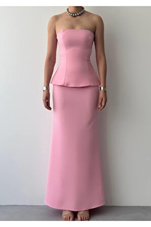 Spas Straplez Elbise