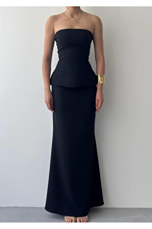 Spas Straplez Elbise