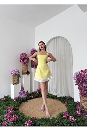 Steel Fiyonk Detay Elbise