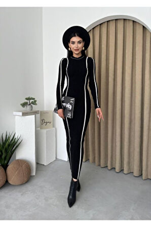 Ribbon Triko Elbise