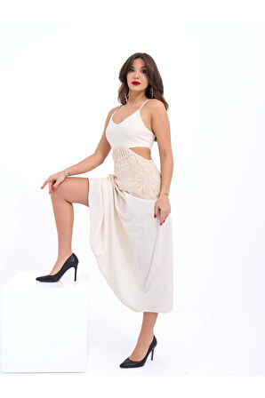 6229 ELBİSE-BEJ