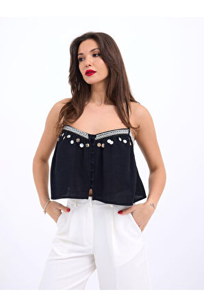 6989 BLUZ-SİYAH