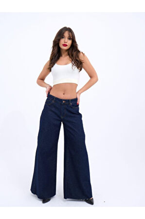 7350 KOT PANTOLON-MAVİ