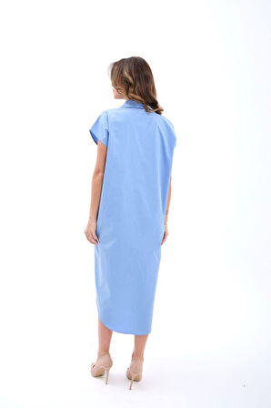 7464 ELBİSE-MAVİ