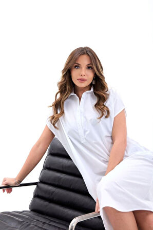 7464 ELBİSE-BEYAZ