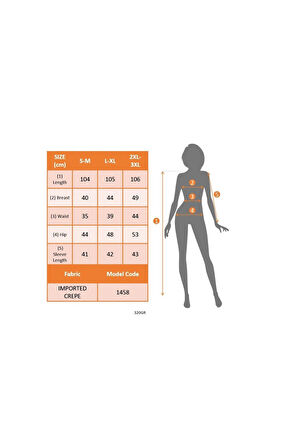 Kadın Fakir Kol V Yakalı Midi Ithal Krep Elbise