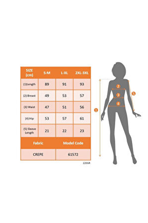 Kadın Kısa Kollu V Yakalı Janjan Krep Elbise
