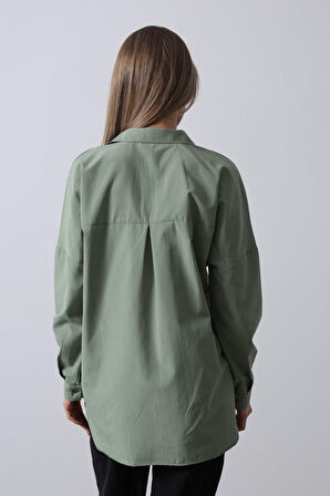 Uzun Kol Gömlek - Haki