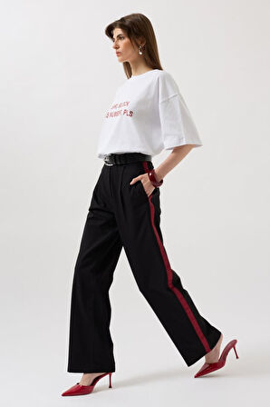 Şerit Detay Palazzo Pantolon