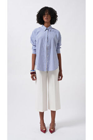 Çizgili Basic Gömlek